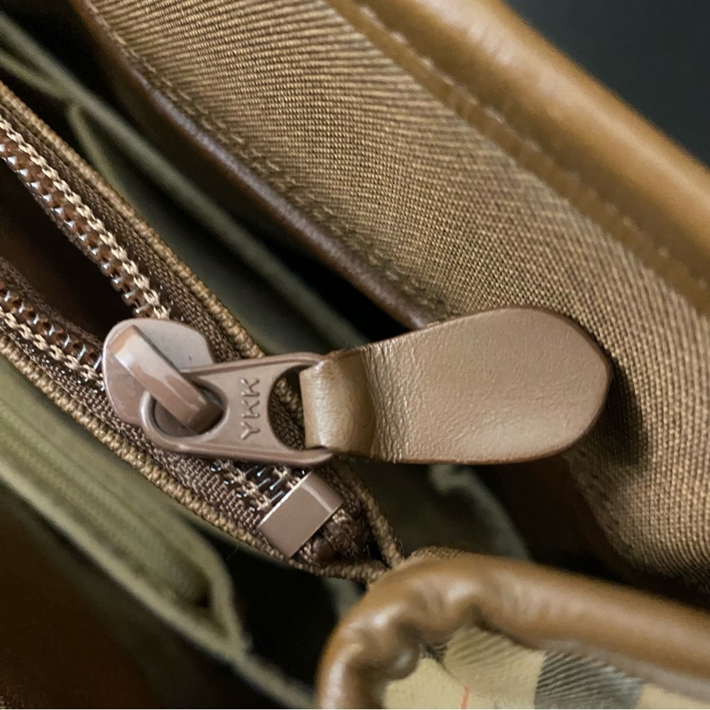 BURBERRY Nova Check Canvas and Leather Handbag 👜 - Picture 8 of 17